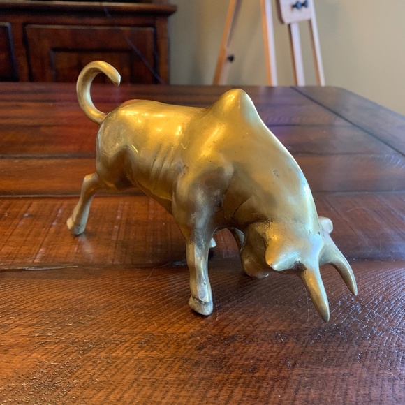 MCM Other - vintage brass bull
